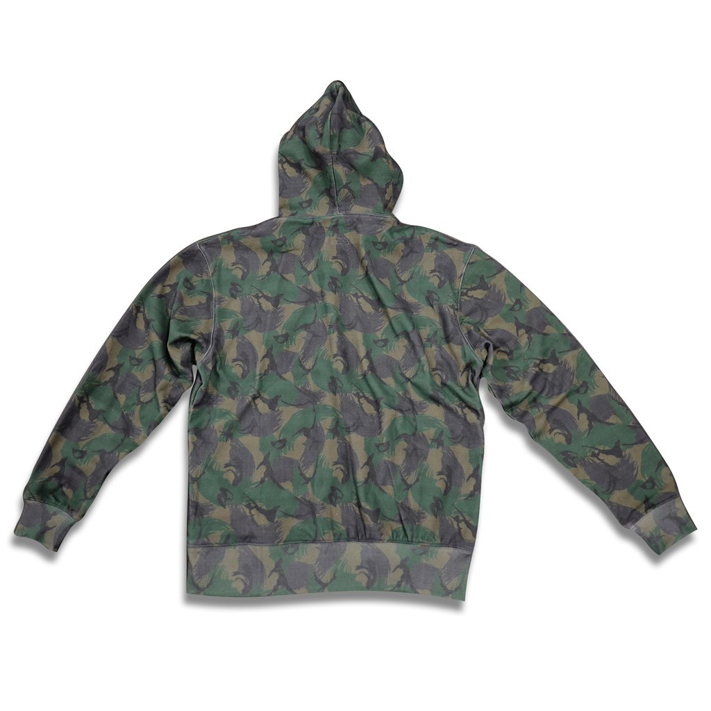 College Emblem Zip Up Hoodie