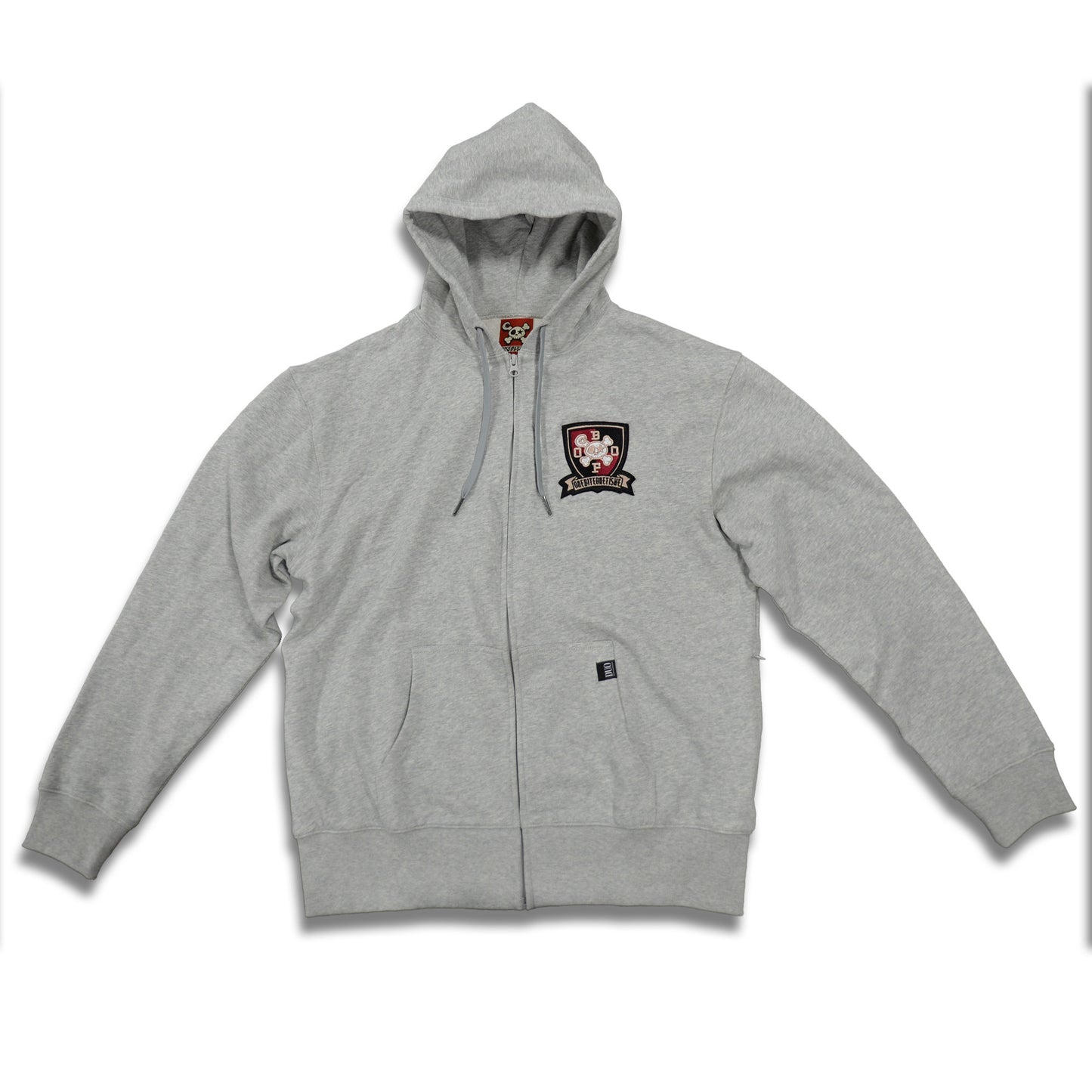 College Emblem Zip Up Hoodie