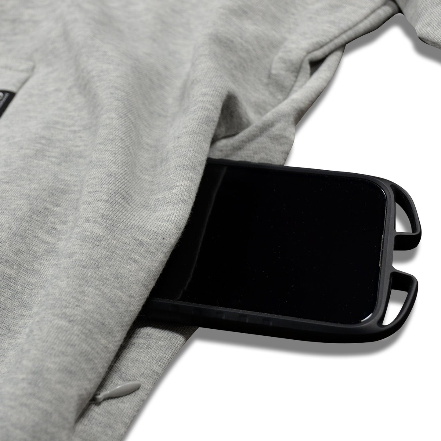 College Emblem Zip Up Hoodie