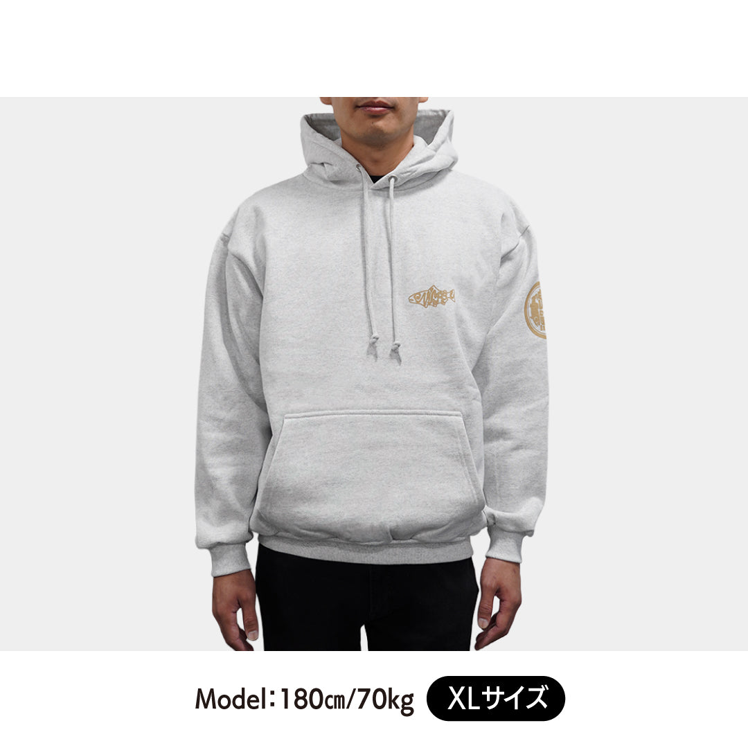 鬼鱒 15.0oz ヘヴィーウェイトフーディー